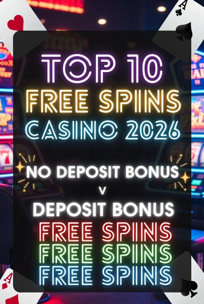 Top 10 free spins casino showing no deposit bonus and deposit bonus free spins offer